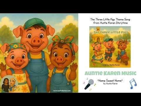 Home Sweet Home | Theme Song from The Three Little Pigs | Auntie Karen Storytime
