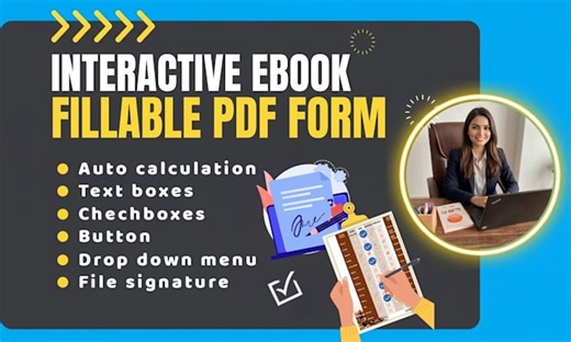Ishu_anjalee: I will create fillable PDF from and PDF design for $10 on fiverr.com