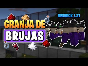 GRANJA de BRUJAS 1.21 (AFK) 🧙 | Minecraft Bedrock (PE, XBOX, PS, SWITCH, WIN10)