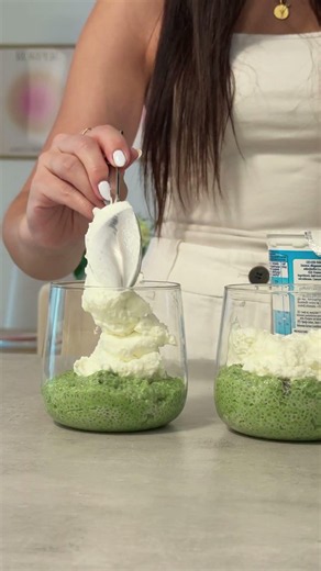 Matcha Chia-Pudding 🤍