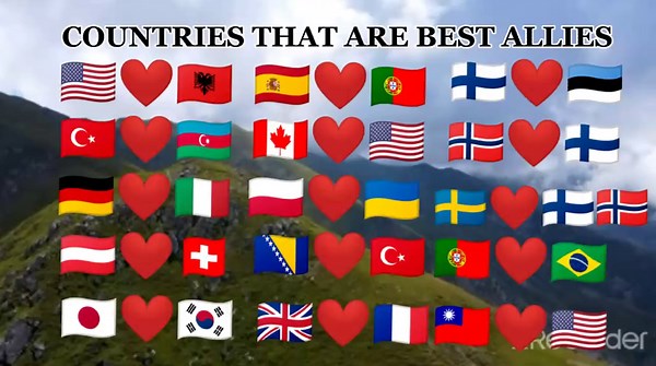 #countries#that#are#best #allies#❤️ #albania🇦🇱 #kosovo🇽🇰 #unitedkingdom🇬🇧 #germany🇩🇪 #usa🇺🇸 #bosnia🇧🇦 #france🇫🇷 #fyp
