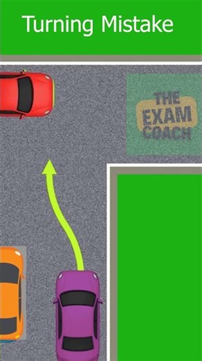 TURNING Mistakes New Drivers Make ❌ | Correct Way to Turn (Animated Guide)