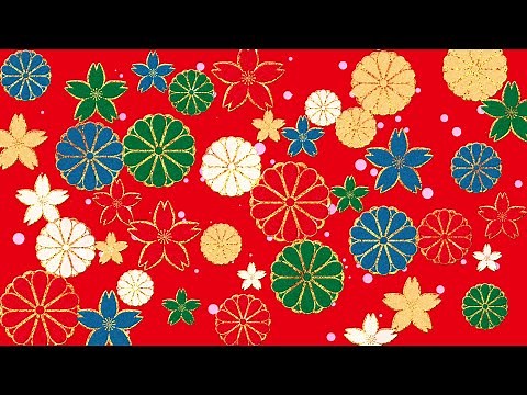 自作動画編集用の無料和柄素材｜桜と菊｜着物の着付けや参拝・結婚式のビデオがおススメ