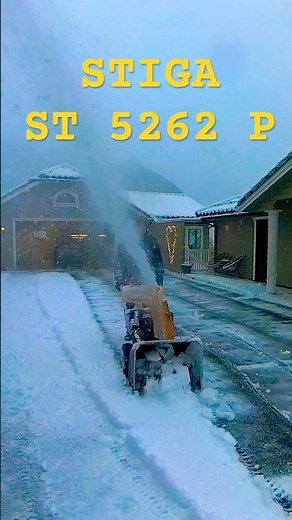 Testing the STIGA ST 5262 P Snowblower