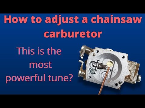 How to tune a chainsaw carburetor