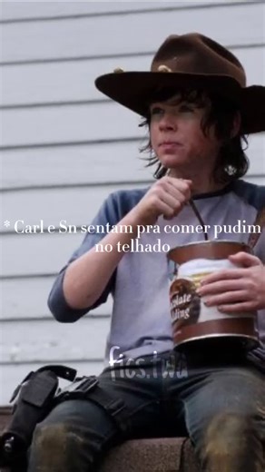 Carl Grimes Eating Pudding Scene Parody