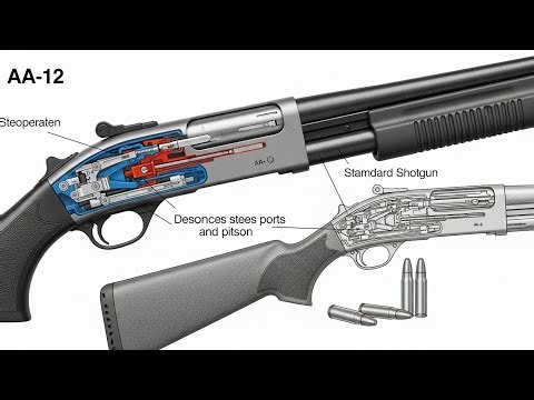 How a AA-12 works — invented by Maxwell Atchisson in 1972