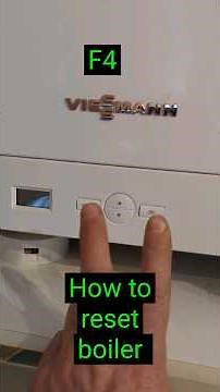 Viessmann Vitodens 050-W. F4. Resetting boiler.