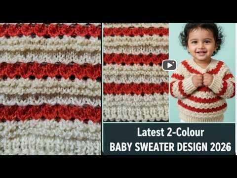 Two colours ka bahut pyara sweater/kids Sweater/New kids Sweater design