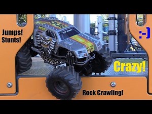 RC Trucks: Monster Jam Maximum Destruction Remote Control Playtime at the Park - Max D!