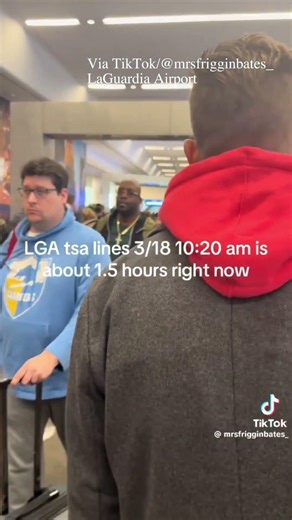 Hours-Long Airport Lines As Government Shutdown Leaves TSA Workers Unpaid