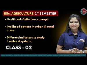 Lecture - 02 Livelihood -Definition , Concepts, pattern, Different indicators of livelihood systems.