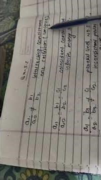 linear equations in two variables properties class 10