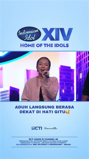 Waduh suara nya berasa dekat di hati banget nih😍 #IndonesianIdolXIV #IndonesianIdol #HomeOfTheIdols —————————————— RCTI hadir di Channel 28!✨ •⁠ ⁠Pengguna STB, aktifkan menu LCN dan scan ulang •⁠ ⁠Pengguna TV Digital lakukan secara otomatis •⁠ ⁠Jika bermasalah, MNC Helpdesk di 08569003900 — Gratis!