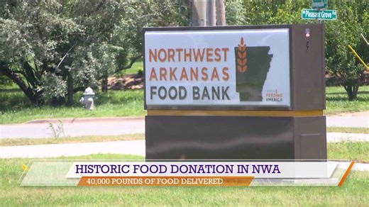 Shoutout to Northwest Arkansas Food Bank's historic donation