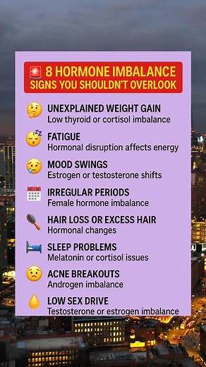 Mood swings, weight gain, or fatigue? Your hormones control more than you think — these signs could mean they’re out of balance. Don’t ignore what your body’s trying to tell you.  Save & share to help others stay aware! #HormoneHealth #HormonalImbalance #BodyAwareness #WellnessTips #HealthFacts #HealthIsWealth #EndocrineHealth #ListenToYourBody #ViralReels #AwarenessMatters | Your Health & You, With Nurse O | Facebook