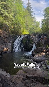Yacolt Falls 🌊 Hidden in the Gifford Pinchot National Forest, Yacolt Falls is a powerful cascade on the East Fork Lewis River—and it’s way easier to reach than most waterfalls in the area. A short, mostly flat walk from the parking area leads to rushing rapids, mossy rock formations, and multiple viewpoints along the river. Best after rain or snowmelt when the water is roaring. Just be careful near the edges—this one moves fast. Perfect quick stop if you’re exploring southern Washington 🌲💦 #p