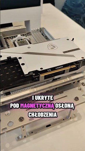 Ukryli kabel zasilania kartę graficzną. Jest estetycznie i bezpiecznie #msi #geforce #rtx #ces2026