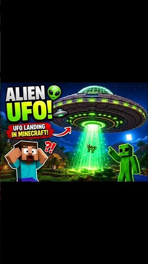 Minecraft UFO Build 👽🛸 | Amazing Alien Spaceship Build Tutorial #minecraft #shorts