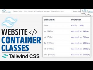 What are Containers in Tailwind CSS? | Tailwind Containers Class - Complete Tutorial