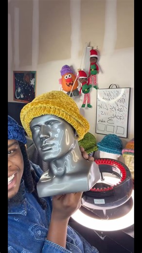 Handmade Beanie Hat from Knitted Soft Yarn