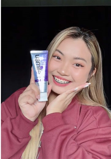 Instantly Whiter Teeth with uSmile's Purple Toothpaste