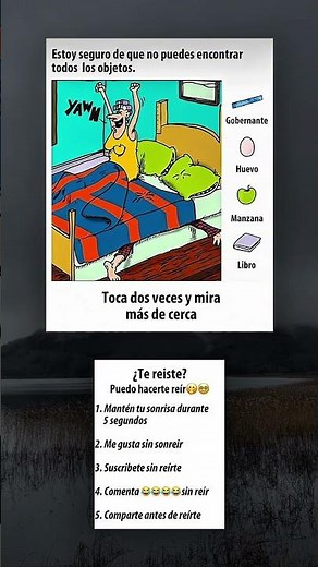 ¿Puedes encontrar los 4 objetos ocultos? 🕵️‍♂️ | Acertijo Visual de Agudeza Mental