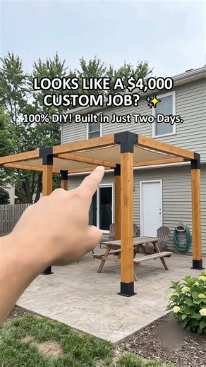 Transform Your Backyard With This DIY Pergola Bracket Kit | Shop via Our Channel Link