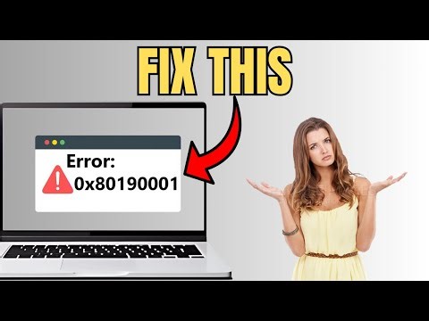 ⚙️ How to Fix Error 0x80190001 When Logging In To Microsoft Account (2025)
