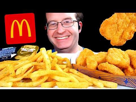 ASMR MCDONALD'S KPOP DEMON HUNTERS MEAL Mukbang 🍔 Eating Sounds