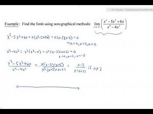 1.4.3 - Using Sign Analysis to Find Infinite Limits