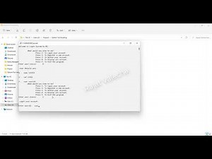 Login System Using Python File Handling