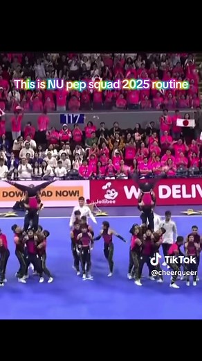 NU Pep Squad's Stunning Pyramid Stunts