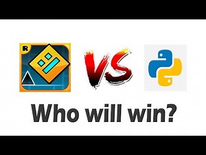 GEOMETRY DASH PLAYER VS PYTHON CODER... who will win?...