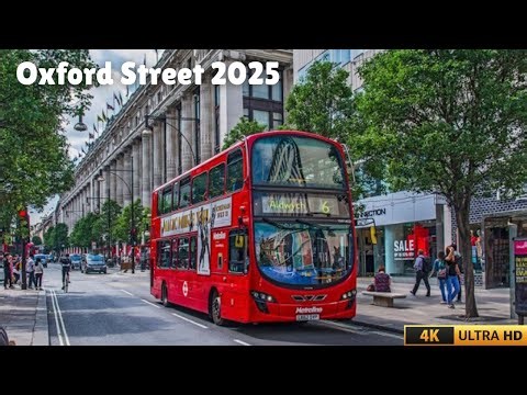 London Afternoon Bus Ride | From Calm West to Lively Oxford Street