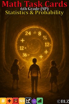 Grade 6 Math Task Cards | Statistics & Probability | CCSS 6.SP