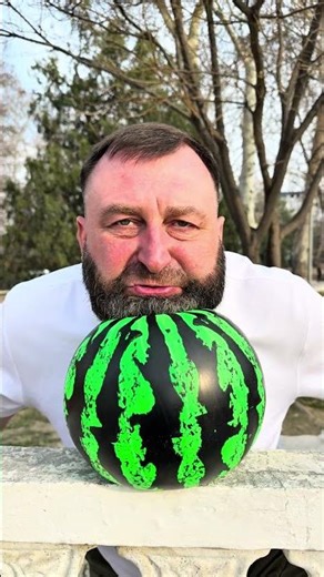 Or crush an inflatable watermelon 🍉 Let’s go 😡💪🏻😱Press