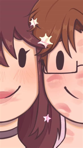 Ame Drawings on Instagram: "MASETALA MASETALA 💖 El labial no era aprueba de besos:( #trend #animacion #love #couplegoals #colormix"