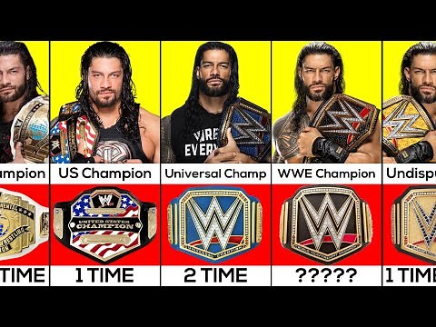 Roman Reigns All Championship Wins in WWE