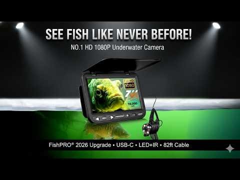 FishPRO® 2026 Underwater Fishing Camera Review | Ice & Lake Fishing HD 1080P