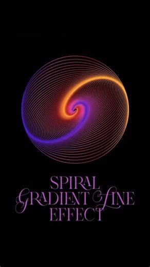 How to create spiral Gradient line effect in Photoshop. #photoshop