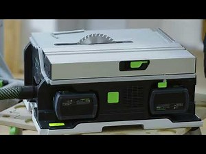 Festool cordless table saw CSC SYS 50: Blade change