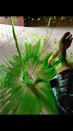 The Most Satisfying Mess You’ll See Today! 🟢✨ #shorts