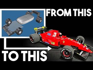 自作RCカーボディ 製作 フェラーリ F1 - Creating my own RC car body Ferrari F92A Formula 1