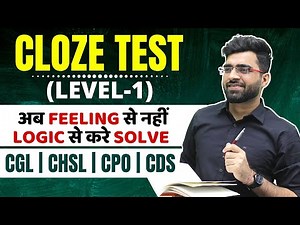 (LEVEL-1) Cloze Test for SSC CGL | CHSL | CPO & CDS | Tarun Grover