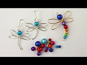 Easy Twisted Wire Dragonfly Earrings with Miracle Beads