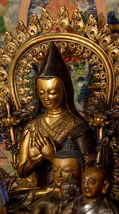 Now Open… the Rubin Museum Tibetan Buddhist Shrine Room. 📿 If you’ve visited the Rubin Museum before, you may have experienced this space for quiet contemplation and reflection. Today, the Shrine Room opens at the Brooklyn Museum after months of preparation, conservation, and installation of more than 100 artworks and ritual objects as they would be displayed in an elaborate Tibetan Buddhist household shrine. Visit this incredible addition to the Arts of Asia galleries complete with scroll pain