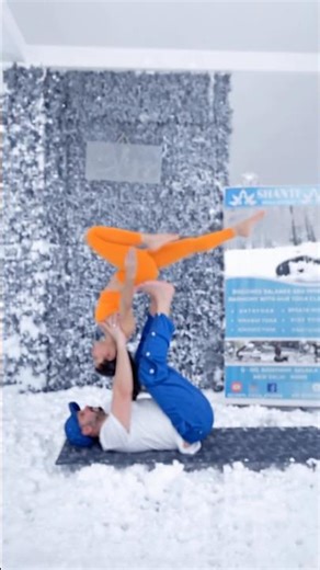 Easy practice Acroyoga for beginner #acroyoga #shorts #balance