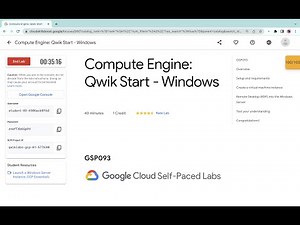 Compute Engine: Qwik Start - Windows || #qwiklabs || #GSP093 || [#With Explanation🗣️]