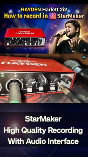 StarMaker Recording With Hayden Harlett 2i2 Audio Interface ⚡ #audiointerface #starmaker #recording